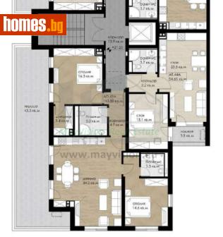 Тристаен, 171m² - Апартамент за продажба - 116736826