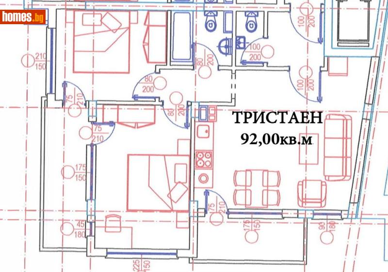 Тристаен, 92m² - Кв. Витоша, София - Апартамент за продажба - ДРИЙМ ВИЖЪН НЕДВИЖИМИ ИМОТИ - 116740115