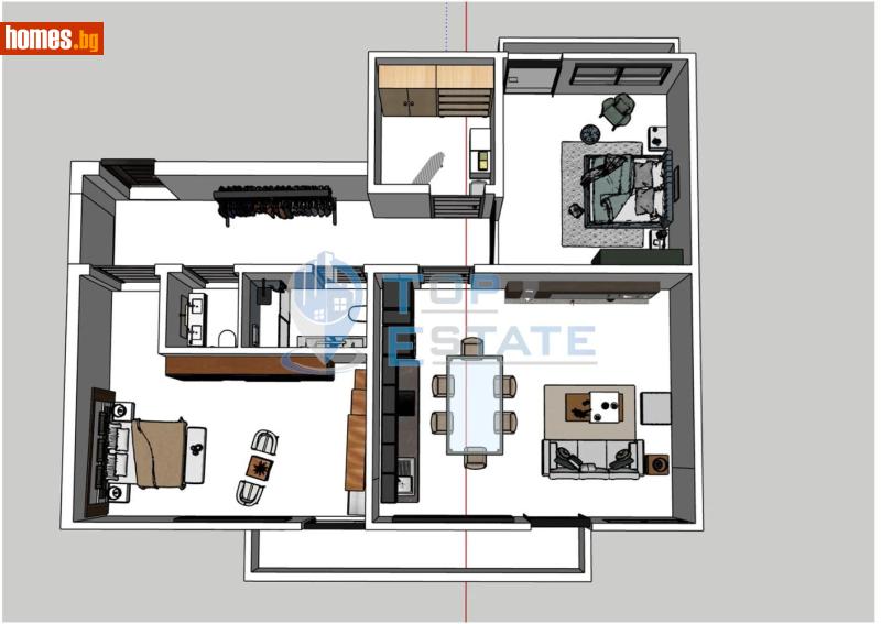 Тристаен, 148m² - Жк. Бузлуджа, Велико Търново - Апартамент за продажба - Top Estate - 116749923