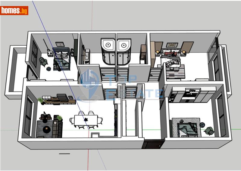 Четиристаен, 134m² - Жк. Бузлуджа, Велико Търново - Апартамент за продажба - Top Estate - 116749934