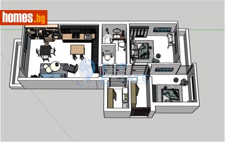 Тристаен, 119m² - Апартамент за продажба - 116749982