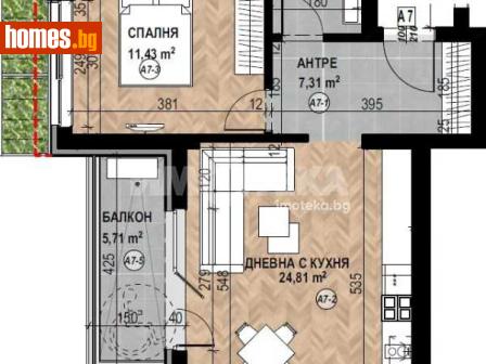 Двустаен, 75m² - Апартамент за продажба - 116754590