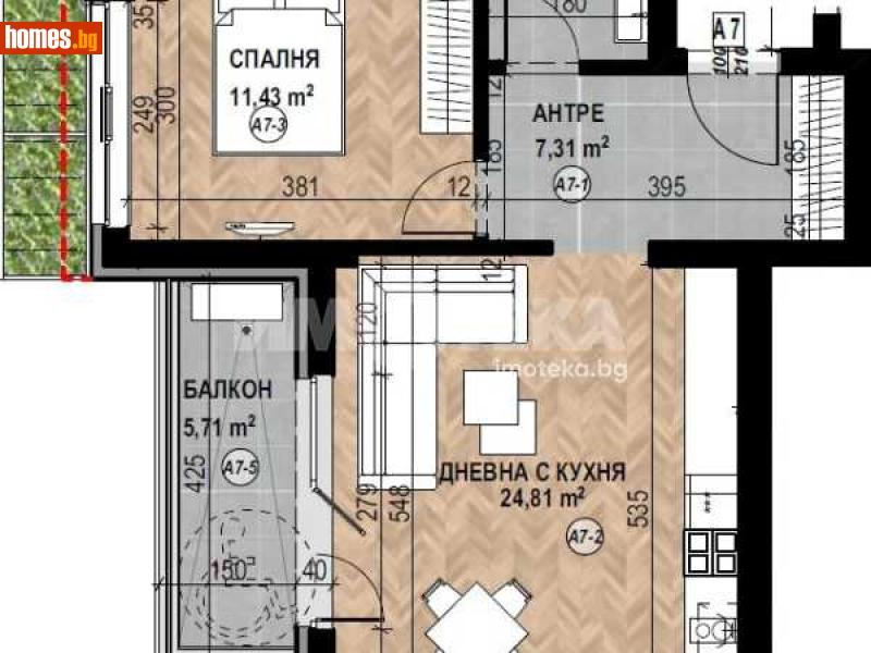 Двустаен, 75m² - Кв. Кръстова Вада, София - Апартамент за продажба - ИМОТЕКА АД - 116754590