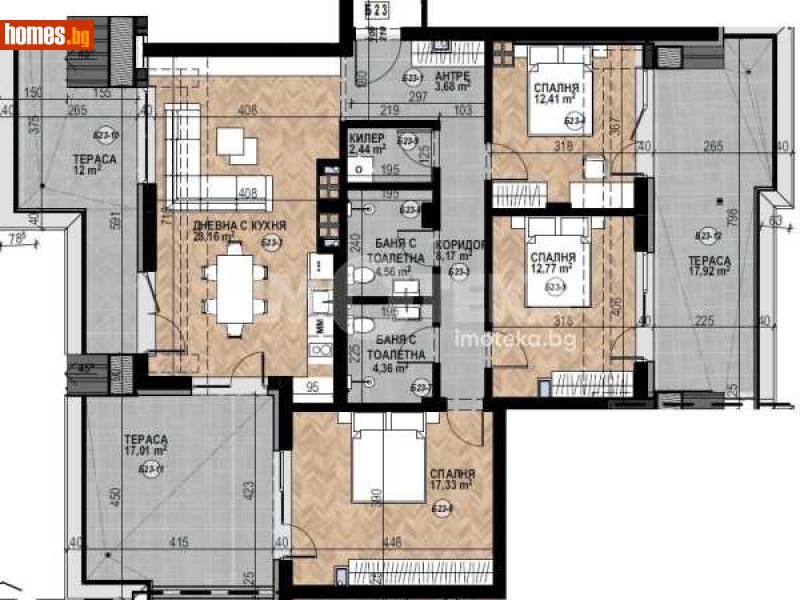 Многостаен, 195m² - Кв. Кръстова Вада, София - Апартамент за продажба - ИМОТЕКА АД - 116754596