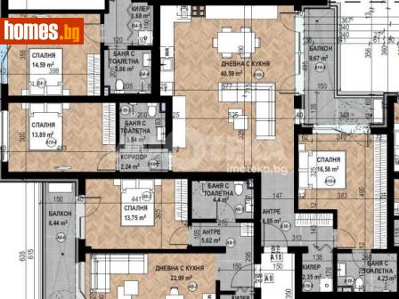 Тристаен, 130m² - Апартамент за продажба - 116754604