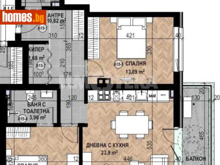 Тристаен, 106m² - Апартамент за продажба - 116754618