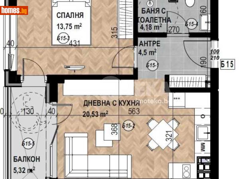 Двустаен, 67m² - Кв. Кръстова Вада, София - Апартамент за продажба - ИМОТЕКА АД - 116754622