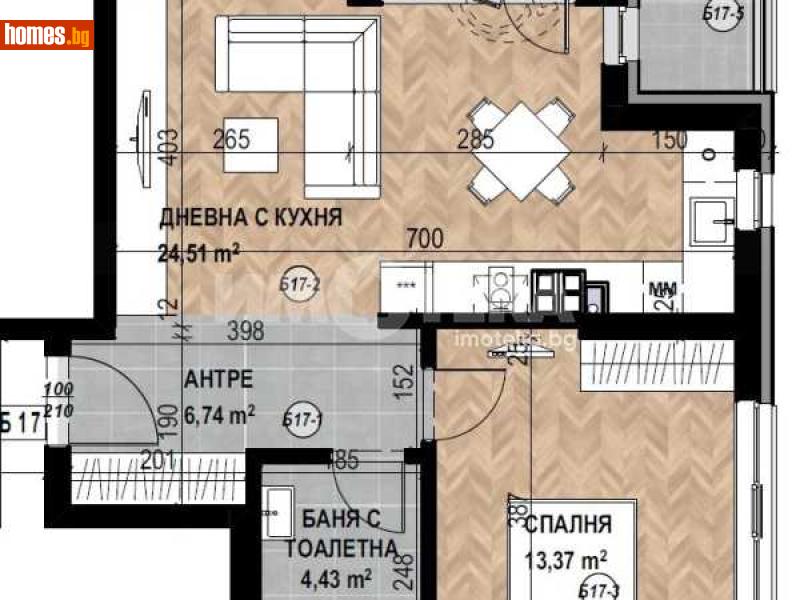 Двустаен, 78m² - Кв. Кръстова Вада, София - Апартамент за продажба - ИМОТЕКА АД - 116754624