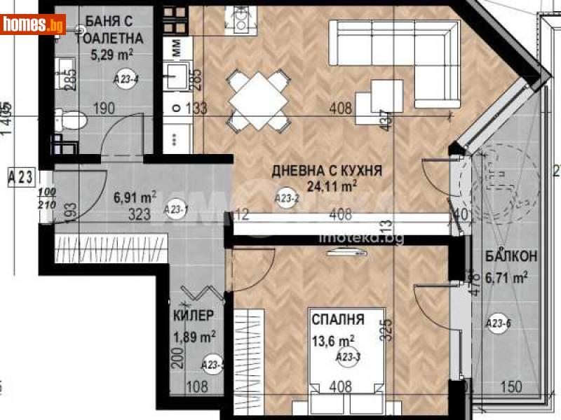 Двустаен, 77m² - Кв. Кръстова Вада, София - Апартамент за продажба - ИМОТЕКА АД - 116754626