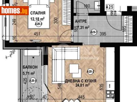 Двустаен, 76m² - Апартамент за продажба - 116754628