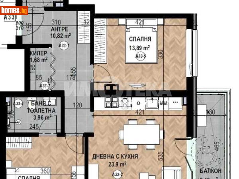 Тристаен, 106m² - Кв. Кръстова Вада, София - Апартамент за продажба - ИМОТЕКА АД - 116754634