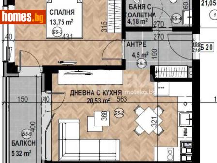 Двустаен, 67m² - Апартамент за продажба - 116754657