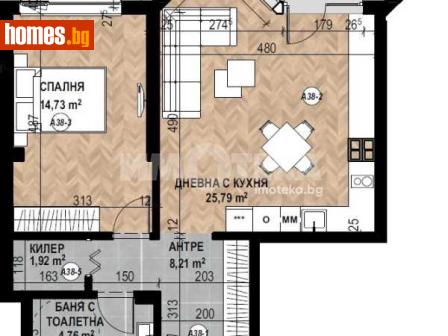 Двустаен, 80m² - Апартамент за продажба - 116754661