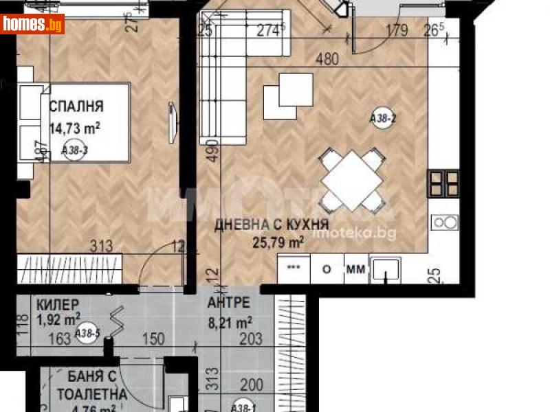 Двустаен, 80m² - Кв. Кръстова Вада, София - Апартамент за продажба - ИМОТЕКА АД - 116754661