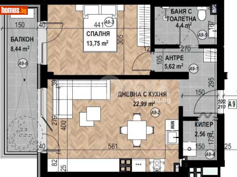 Двустаен, 76m² - Кв. Кръстова Вада, София - Апартамент за продажба - ИМОТЕКА АД - 116754671