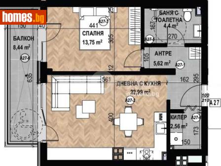 Двустаен, 76m² - Апартамент за продажба - 116754673