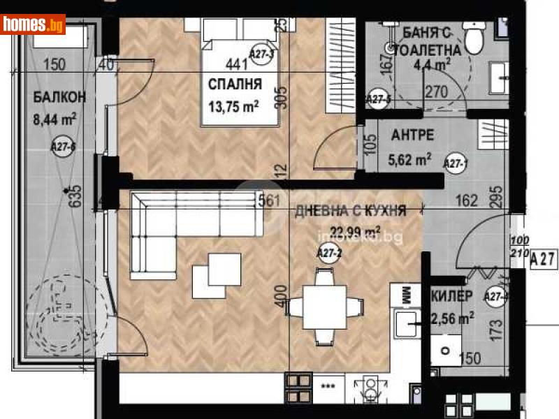 Двустаен, 76m² - Кв. Кръстова Вада, София - Апартамент за продажба - ИМОТЕКА АД - 116754673