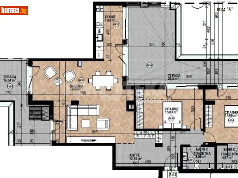 Тристаен, 185m² - Кв. Кръстова Вада, София - Апартамент за продажба - ИМОТЕКА АД - 116754685