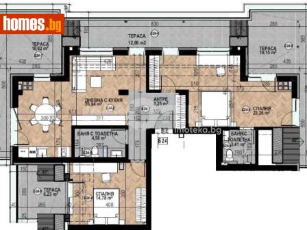 Тристаен, 196m² - Апартамент за продажба - 116754687