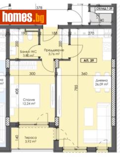 Двустаен, 72m² - Апартамент за продажба - 116755645