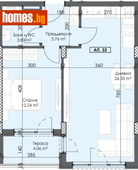 Двустаен, 72m² - Апартамент за продажба - 116755646