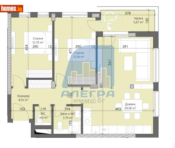 Тристаен, 107m² - Кв. Кършияка, Пловдив - Апартамент за продажба - Alegra ImmoBG - 116767546
