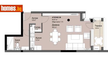 Едностаен, 63m² - Апартамент за продажба - 116768835