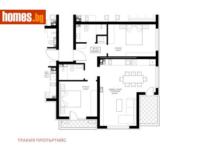 Тристаен, 109m² - Апартамент за продажба - 116773519