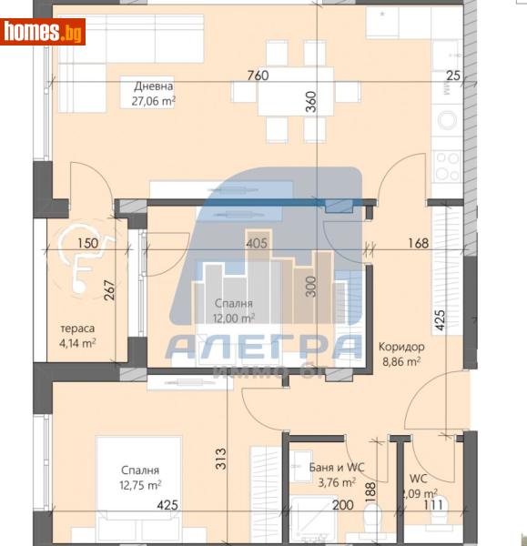 Тристаен, 102m² - Кв. Кършияка, Пловдив - Апартамент за продажба - Alegra ImmoBG - 116778526