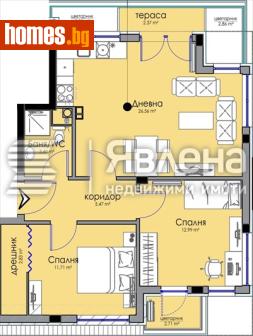 Тристаен, 113m² - Апартамент за продажба - 116794476