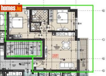 Тристаен, 93m² - Апартамент за продажба - 116795990