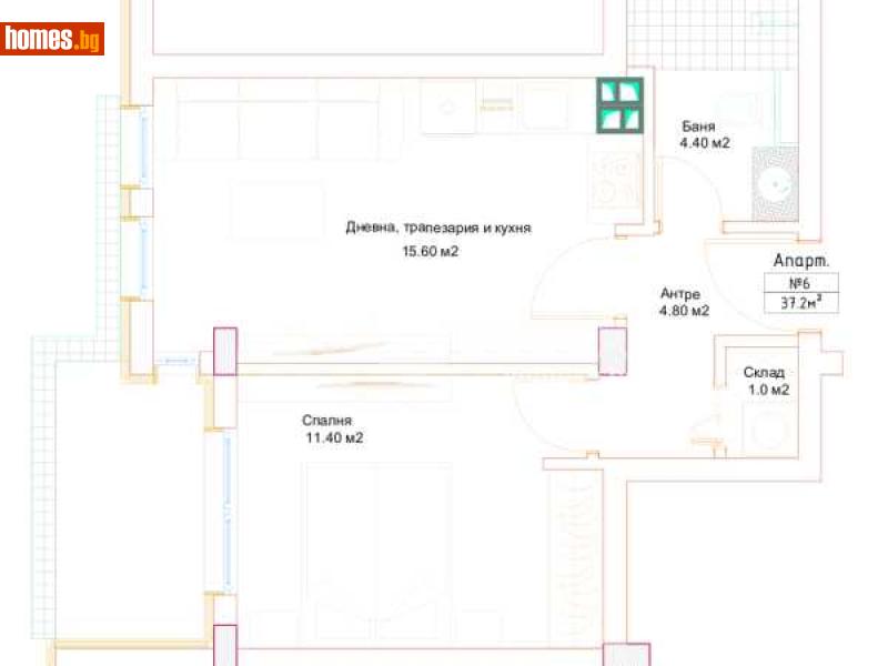 Двустаен, 54m² - Кв. Горубляне, София - Апартамент за продажба - ИМОТЕКА АД - 116829163