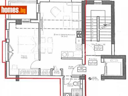 Двустаен, 63m² - Апартамент за продажба - 116829165