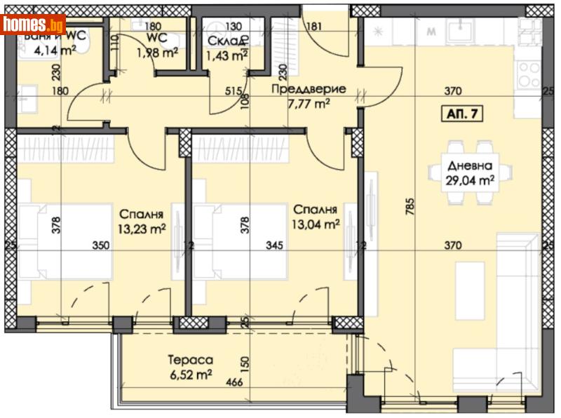 Тристаен, 108m² - Жк. Тракия, Пловдив - Апартамент за продажба - Deluxe Homes - 116830177