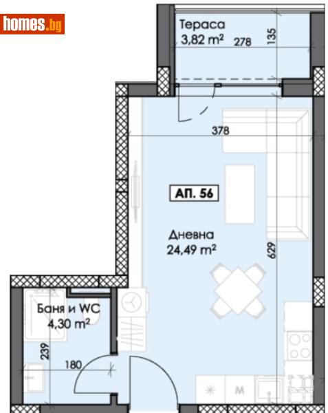 Едностаен, 45m² - Жк. Гагарин, Пловдив - Апартамент за продажба - Deluxe Homes - 116830237
