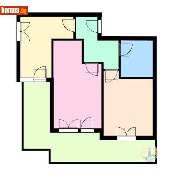 Тристаен, 98m² - Жк. Меден Рудник, Бургас - Апартамент за продажба - Рeалина Бургас - 116832601