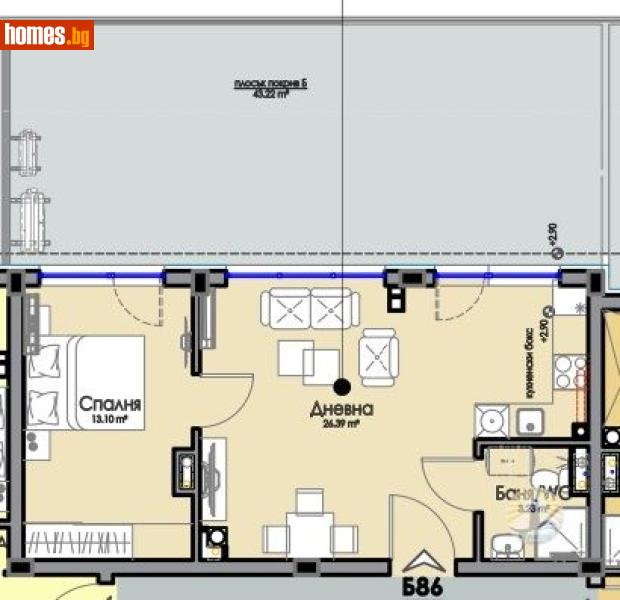 Двустаен, 99m² - Жк. Изгрев, Бургас - Апартамент за продажба - Рeалина Бургас - 116832612