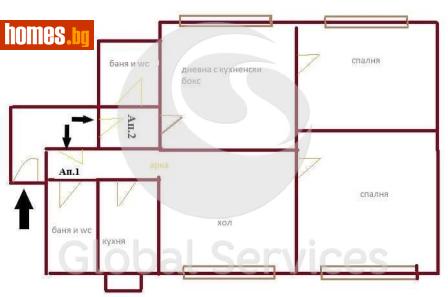 Четиристаен, 105m² - Апартамент за продажба - 116844979