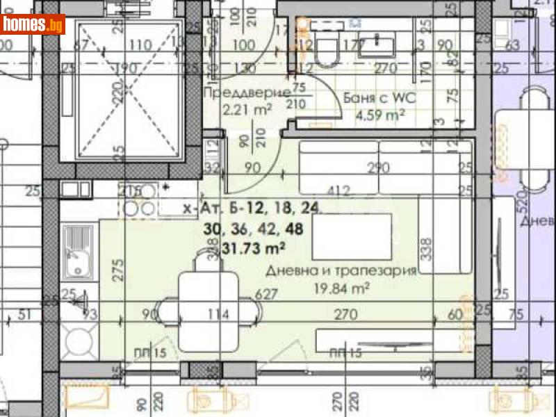 Едностаен, 40m² - Жк Южен, Пловдив - Апартамент за продажба - ИМОТЕКА АД - 116848460