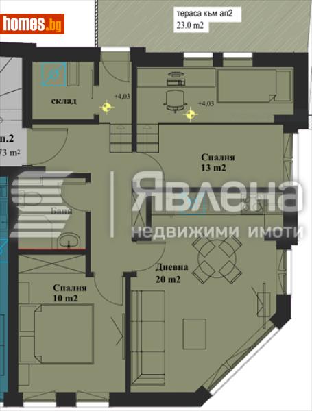 Тристаен, 93m² - Жк. Банишора, София - Апартамент за продажба - ЯВЛЕНА - 116848520