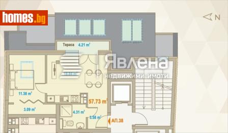 Двустаен, 79m² - Апартамент за продажба - 116848618