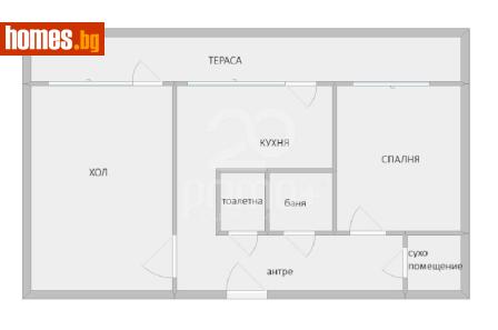 Двустаен, 65m² - Апартамент за продажба - 116852551