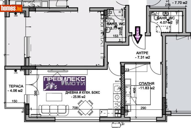 Двустаен, 73m² - Жк. Христо Смирненски, Пловдив - Апартамент за продажба - Превилекс имоти ЕООД - 116863943