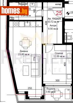 Двустаен, 75m² - Апартамент за продажба - 116869072