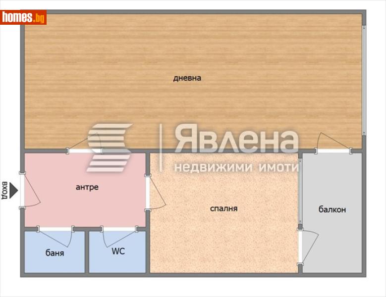 Двустаен, 46m² - Жк. Младост, Варна - Апартамент за продажба - ЯВЛЕНА - 116889720