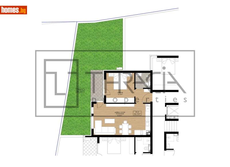 Двустаен, 60m² - Кв. Горубляне, София - Апартамент за продажба - Тракия Пропъртийс - 116898352