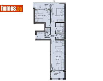 Тристаен, 114m² - Апартамент за продажба - 116898761