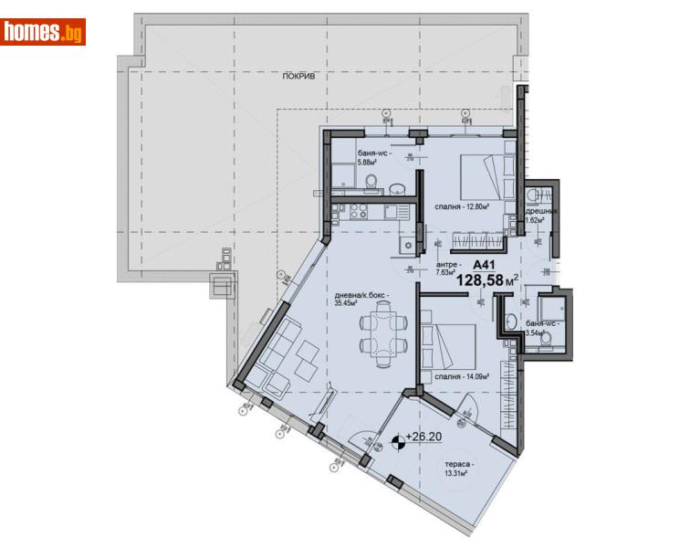 Тристаен, 128m² - Жк. Люлин 5, София - Апартамент за продажба - Абела - 116898776