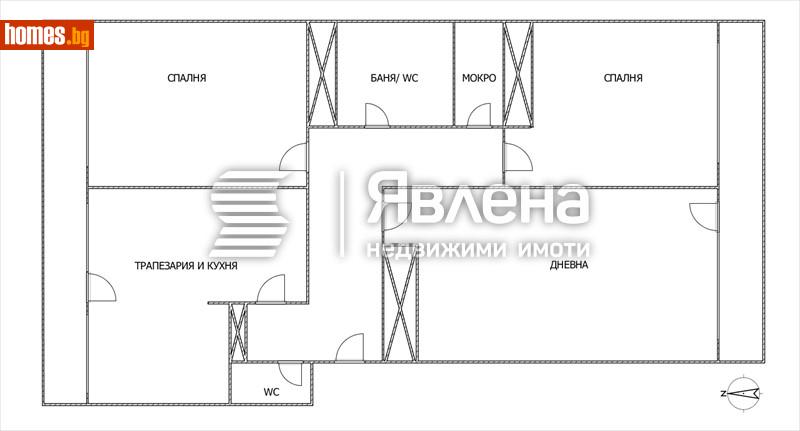 Тристаен, 115m² - Жк. Лозенец, София - Апартамент за продажба - ЯВЛЕНА - 116906899