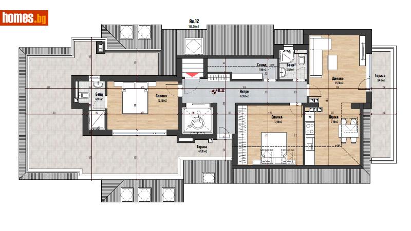 Тристаен, 174m² - Жк. Левски, София - Апартамент за продажба - Титан Пропъртис - 116908117